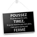 Magasin fermé désolé