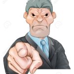 Angry Businessman Pointing