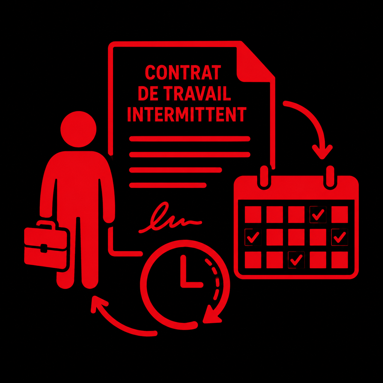 Contrat de travail intermittent : quels sont vos droits ? contrat de travail intermittent