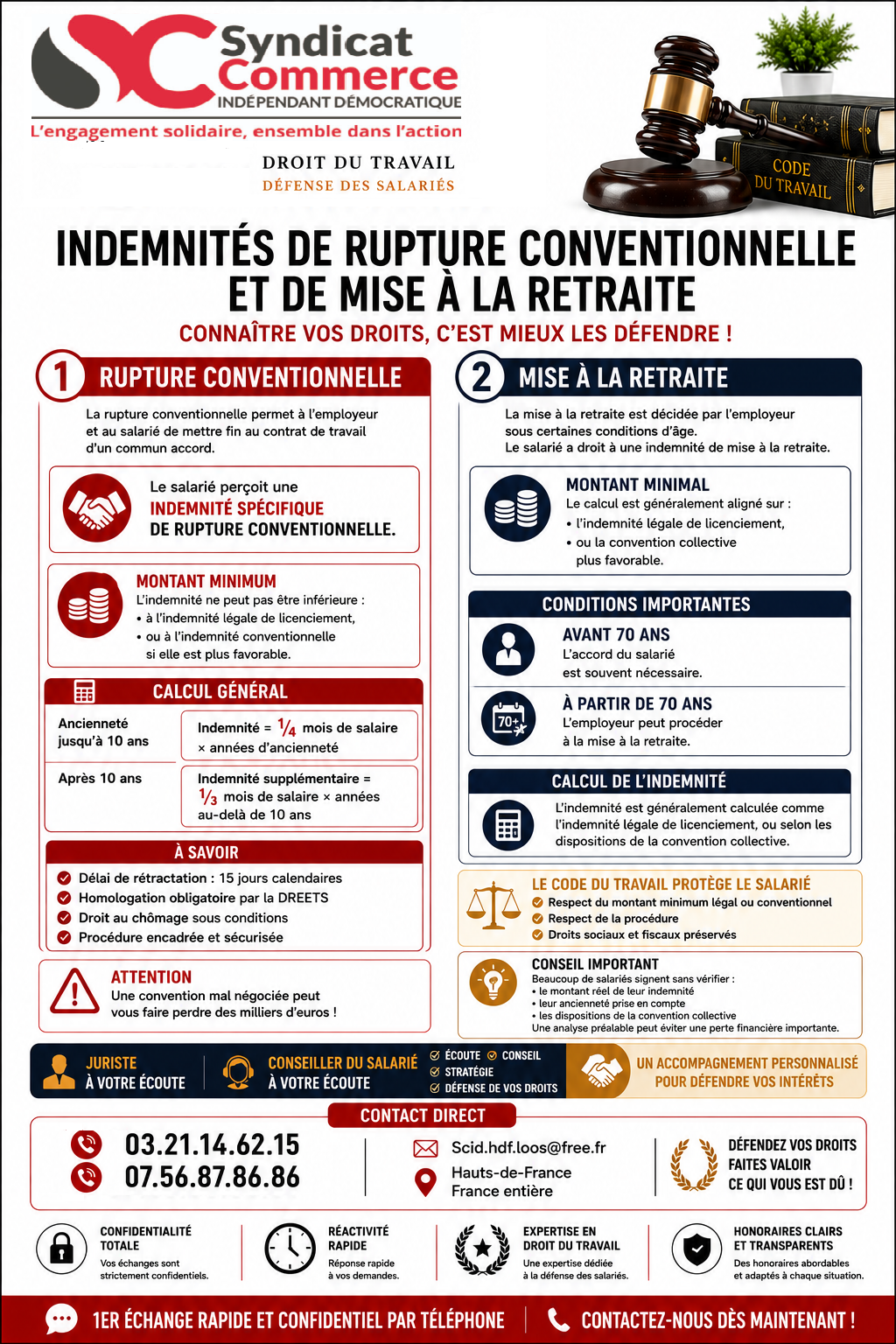 indemnites-rupture-conventionnelle-mise-a-la-retraite-scid